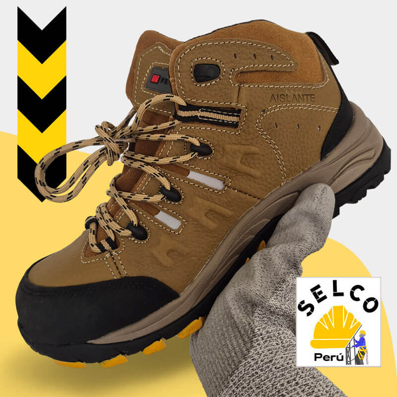 Zapato de seguridad con punta de acero dieléctrico Oslo tcsg 151 marca tecseg vendido por Selco Perú