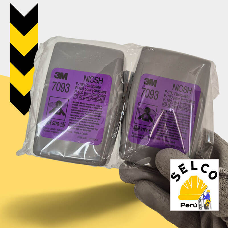 Filtro 7093 niosh para respiradores 3m vendido por Selco Perú