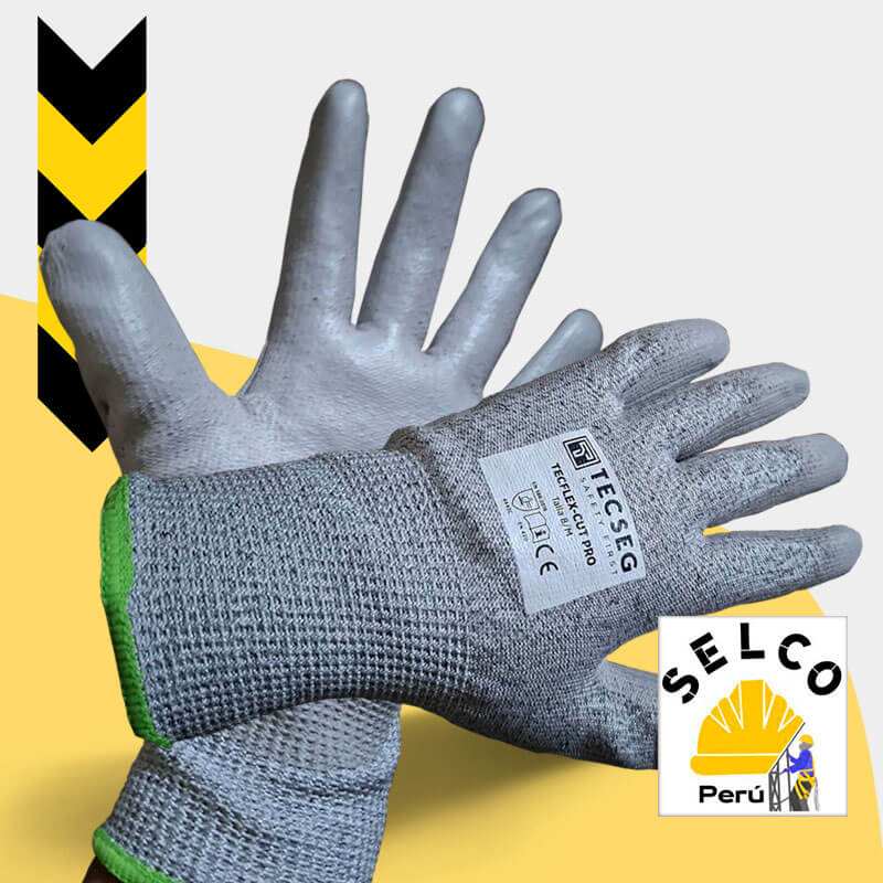 Guantes anticorte cut5 marca Tecseg vendido por Selco Perú